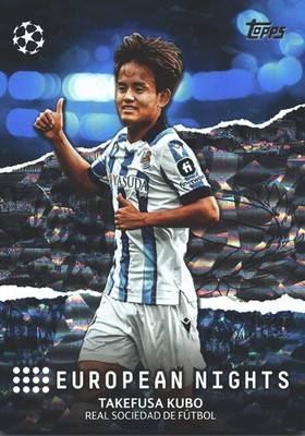 2023 Topps UCC Takefusa Kubo European Nights Icy Foil /99 #EN-26 Real Sociedad