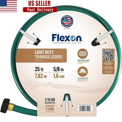 Flexible Garden Hose Heavy Duty Reinforced Nonslip Easy Connect Durable Use