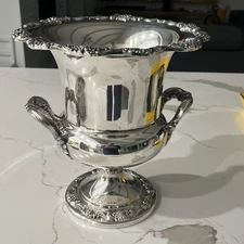 Poole "Countess" Silverplate Champagne Bucket Excellent Cond. 11” H.