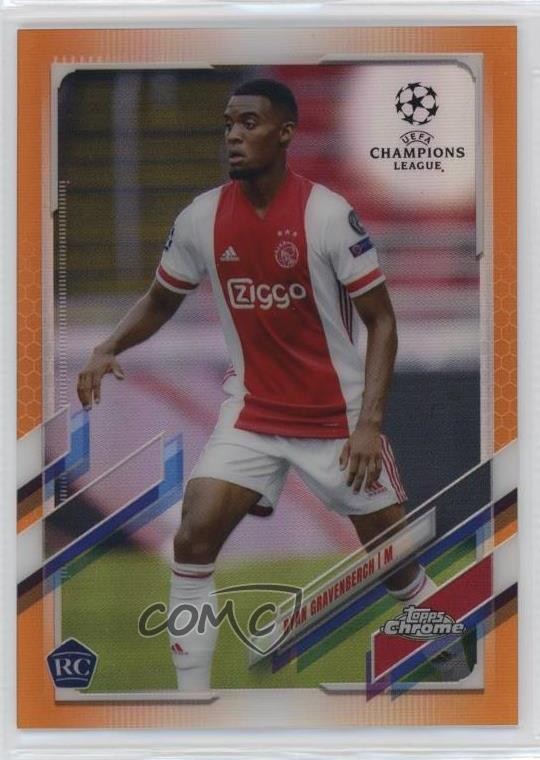 2020-21 Topps Chrome UCL Orange Refractor 4/25 Ryan Gravenberch #98 15p0