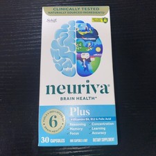Schiff Neuriva Brain Health 30 Capsules Expires 09/2027 Unopened Free Shipping