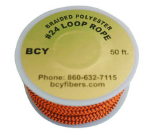 39" BCY 24 -2-TONE ORANGE /BLACK Archery Bowstring BOW RELEASE D LOOP ROPE