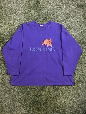 Lion King Rare Simba Nala Vintage 90s Crewneck, Purple, Size M