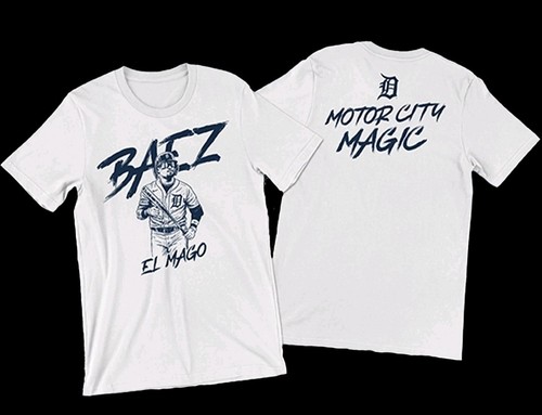 Javier Baez Javy Baez Detroit Tigers El Mago Shirt SGA Giveaway 9/6/2025 2XL