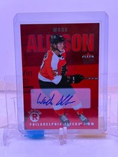 2021-22 Fleer Ultra Hockey Rainbow Red AUTO #229 Wade Allison 70/99