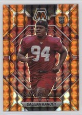 2023 Panini Mosaic Rookies Orange Mosaic Prizm 189/199 Calijah Kancey #293 0hj2
