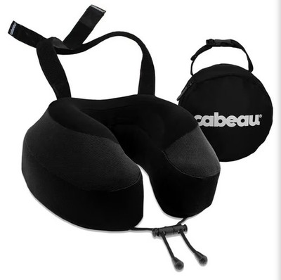 Cabeau Evolution S3 Memory Foam Travel Neck Pillow - Black - Open Box
