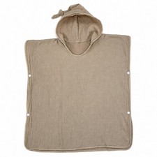 Lulu Moon Muslin Nursing Cover Breastfeeding Poncho Beige Cotton Baby Feeding