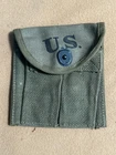 ORIGINAL WW2 US M1 CARBINE AMMO POUCH 2 POCKETS SURPLUS MILITARY