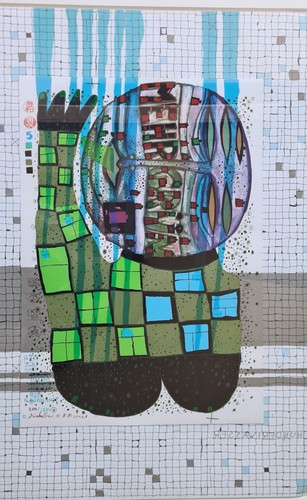 Friedensreich Hundertwasser Il Rotolante Opera D'Arte Originale Firmata - Picture 4 of 18