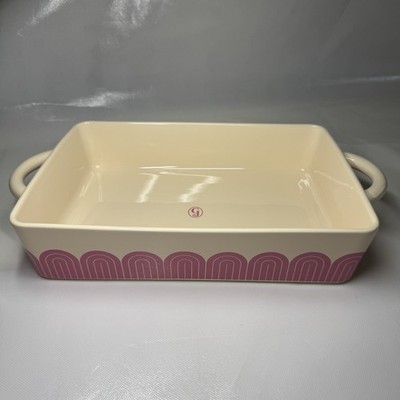 Great Jones Ceramic Casserole Hot Dish 9x13 4Qt Baking Pan Pink Taffy