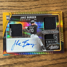 Panini 2022 Absolute Jake Burger White Sox Tools of Trade Rookie patch auto /10