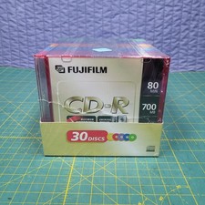 Fujifilm Color CD-R 30 pack 80 min700mb Five Colors With Cases NIP