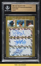 2007 Just Minors Gold 1/10 Jason Heyward Jordan Schafer Jair Jurrjens Auto 02vq
