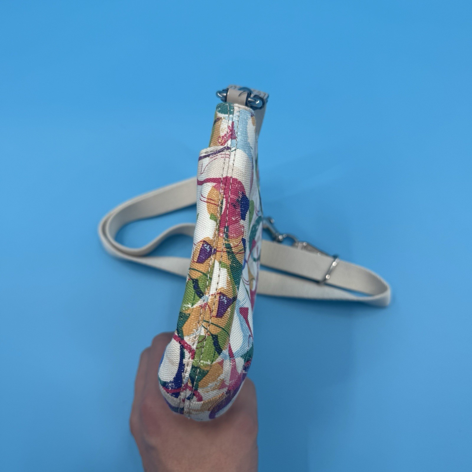 Coach Multicolor Scribble Print Canvas Crossbody … - image 6