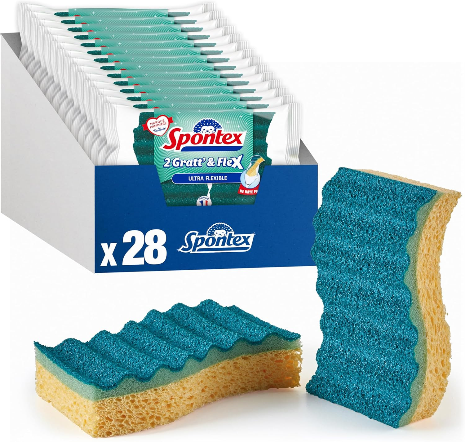 Spontex Gratt & Flex Ultra Flessibile 28 Pezzi - Kit Pulizia Cucina