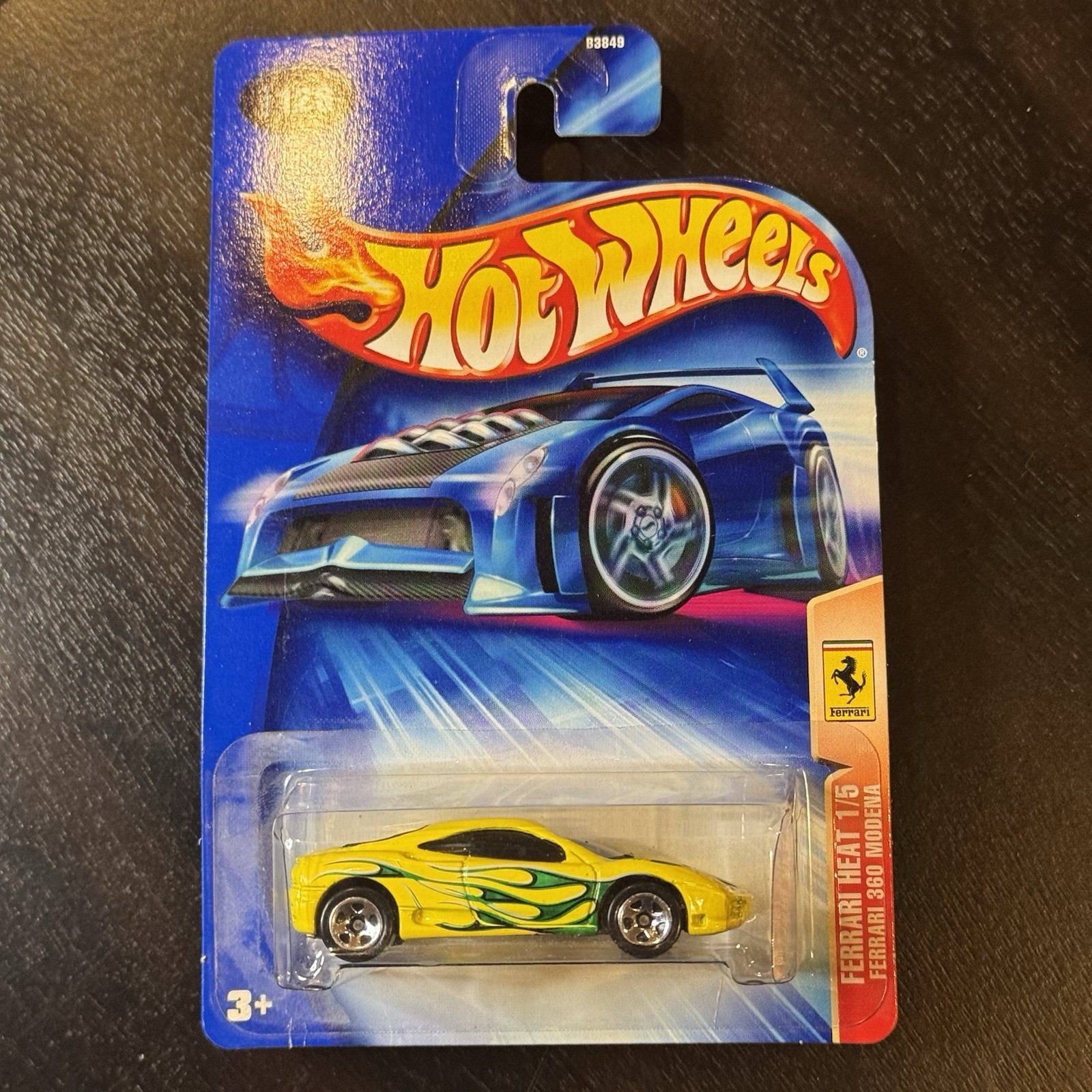 Hot Wheels Ferrari 360 Modena 2004 Ferrari Heat Series #1/5 #128 Yellow