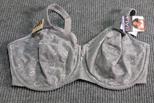Bali Bra Gray Back Smoothing Minimizer 40DDD Underwire Plus Full Coverage Unline