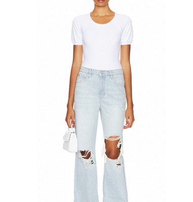 Free People / Intimately FP Lazy Daisy Bodysuit Ribbed White Size SMALL NEW NWOT