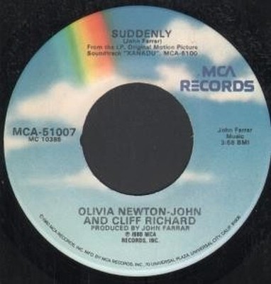 Olivia Newton John Und Cliff Richard Suddenly 7'' Vinyl USA MCA 1980 B/w You Made