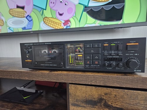 Onkyo TA-2066 3-Kopf Kassettendeck - Neue Riemen - Top Zustand
