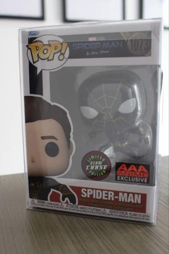 Funko Pop! Marvel Spider-Man #1073 AAA Anime Glow Chase Vinyl Figure W/PROTECTOR
