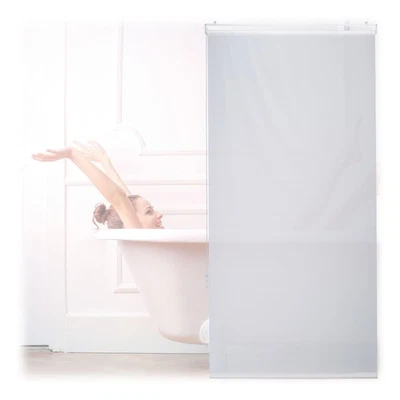 Duschrollo Badewannenrollo Seitenzugrollo Badezimmerrollo transluzent wasserfest - Bild 1 von 4