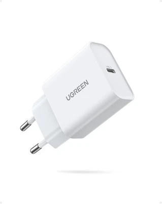 UGREEN USB C Ladegerät, USB-C Netzteil, 20W Schnellladegerät für iPhone 17, 17 - Bild 1 von 4