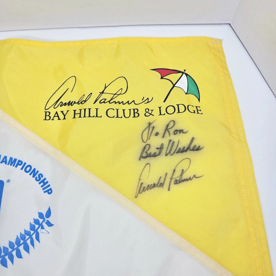 Arnold Palmer Bay Hill 2006 AJGA Boys Junior Championship Autografiado Prendedor Bandera Foto 2 de 4