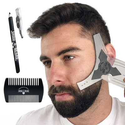 Beard Shaper & Shaping Tool for Men, Lineup Guide Template, Perfect Styling and
