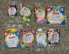 VINTAGE 1994 McDonald's Happy Meal Toys BARBIE Complete set of 8 UNOPENED