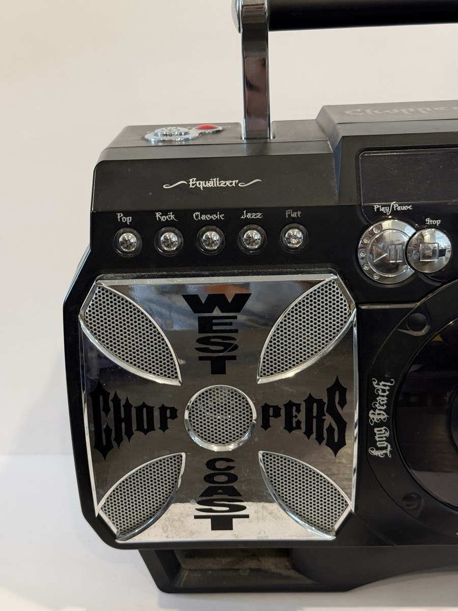 Vtg West Coast Choppers 4 Life Stereo Jammer Boom Box WCC6000 CD