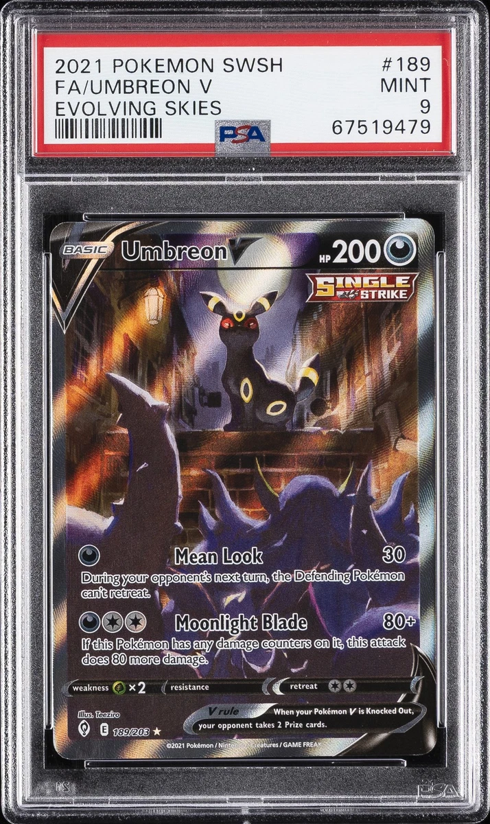 ポケモンカード Umbreon V 189/203 英語版 25+ Umbreon V 189/203 SWSH07: Evolving Skies for sale | Updated