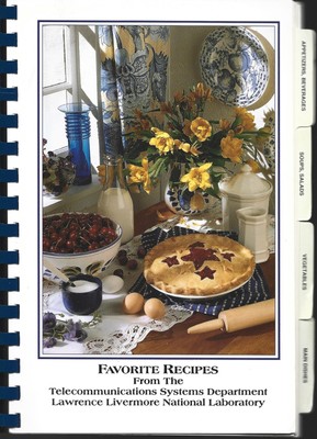 1994 Collectable Lawrence Livermore National Laboratory Cookbook