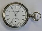 Rare Running 1896 Elgin 18s 17j Gr. 163 Mod 2 Adjusted RR Pocket Watch