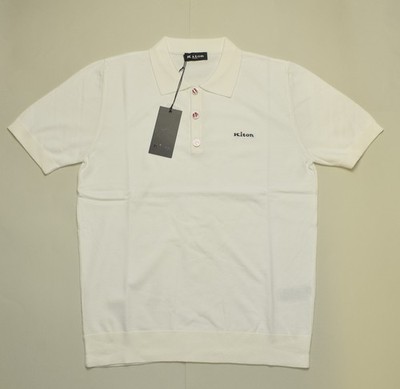 Kiton Men's Cotton Polo Shirt T-shirt Size L