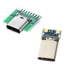 USB C DIY Connector USB 3.1 Type C 24Pin Male Plug Female Socket Port Repai...