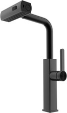 Matte Black Waterfall Kitchen Faucet w/ Pull Out Hand Sprayer NEW