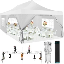 13x26ft Heavy Duty Pop up Canopy Party Tent Outdoor Commercial Gazebo Carport