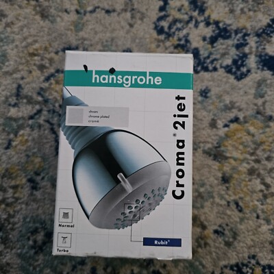 NEW Hansgrohe overhead shower Crometta 2jet SH  28448001 chrome