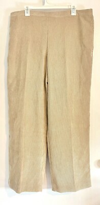 Alfred Dunner St. Moritz Classic Corduroy Pants - Fawn - 18 Proportioned Short