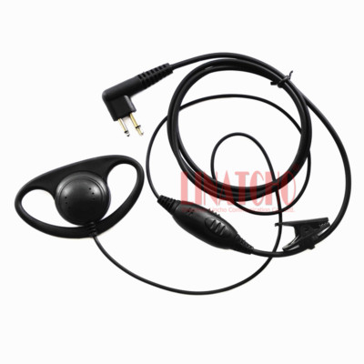 Good Quality D-shape PTT Mic HAM Earphone Moto GP88 CP100 CP150 Walkie Talkie