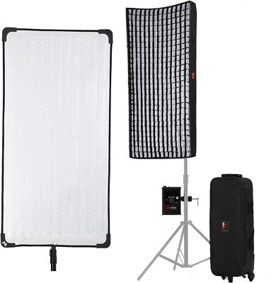 Falcon Eyes RX-48TDX III 360W Flexible LED Light 3000K-5600K with Honeycomb Grid
