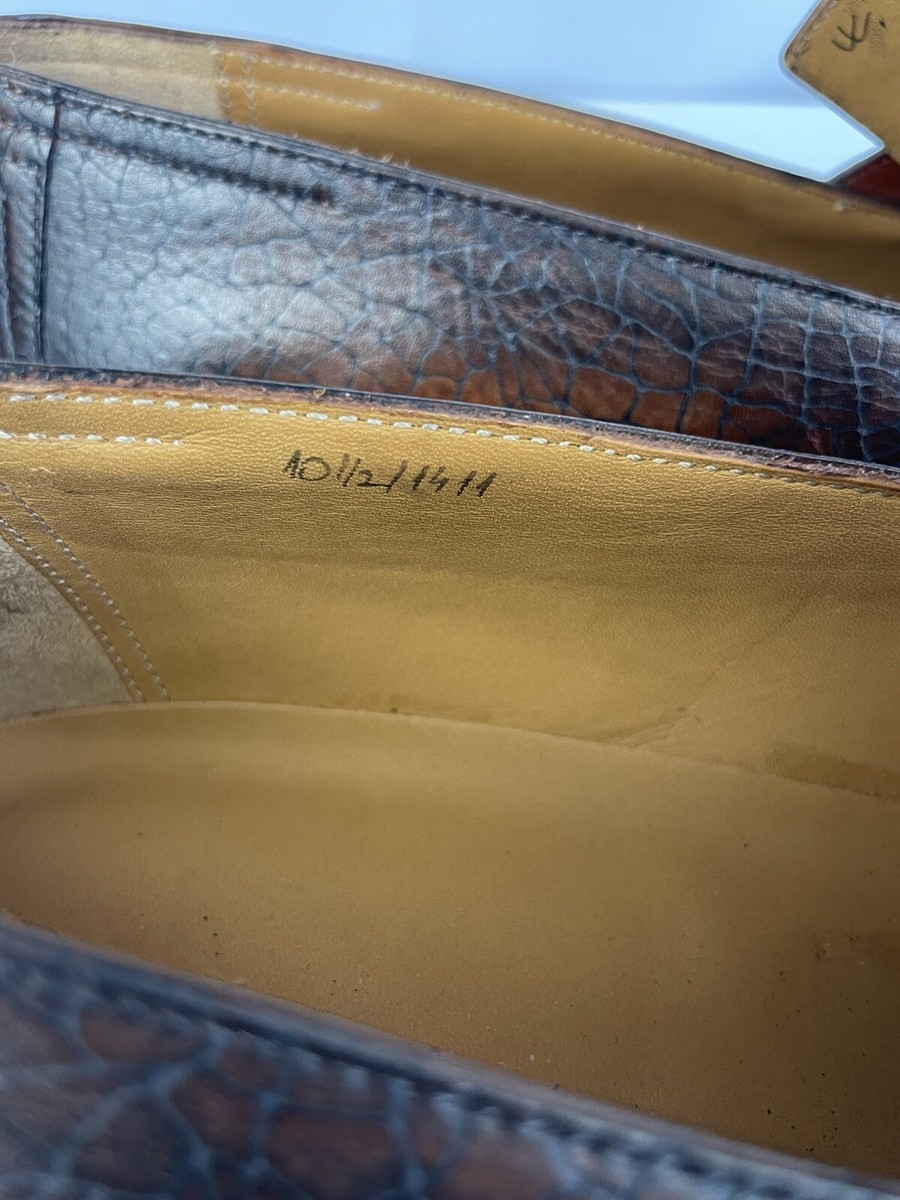 Berluti Andy Brown Cracked Leather Men's Loafer Size 10.5/US Berluti Andy Brown Cracked Leather Men's Loafer Size 10.5/US