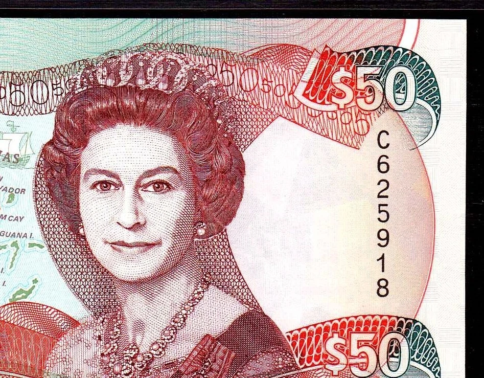 Bahamas 50 Dollars L.1974(1992) P-55a * PMG Superb Gem Unc 67 EPQ * Elizabeth * - Image 3 of 4