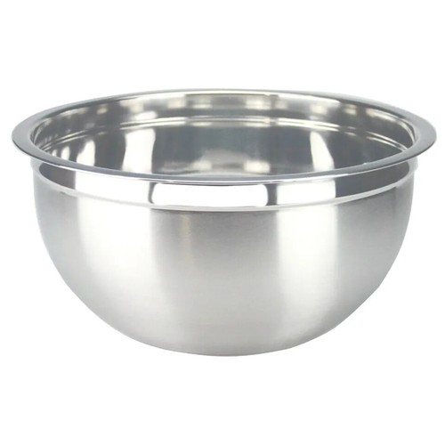 Deep Mixing Bowl Stainless Steel Flat Base Small Medium Large Metal Salad German - Picture 19 of 28