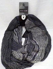 NWT Cejon Runway Infinity Scarf Black Story