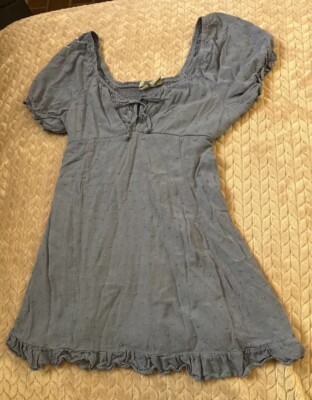 CLEARANCE Sky & Sparrow Dress Periwinkle Blue Short Flounce Size Small 6U