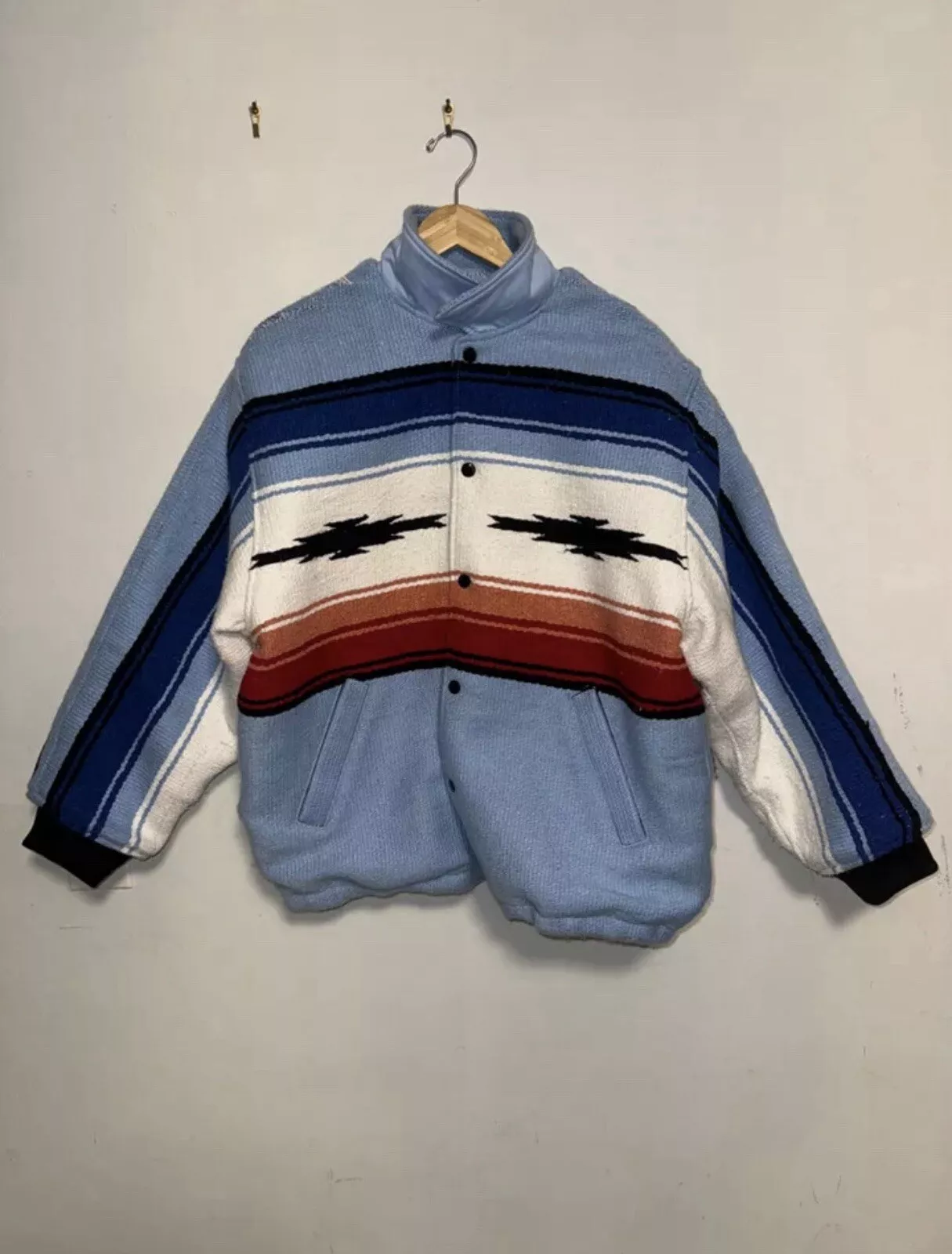 VESTE COUVERTURE SUPREME TLAXCALA BLEU Grande FW20 RARE Défauts d'occasion