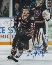 Calgary Hitmen Jett Woo Autographed Signed 8x10 NHL Photo COA #1